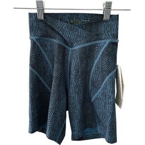 L*Space Active Blue Carter Bike Short Size XS NWT Athletic Athleisure Yoga Fit